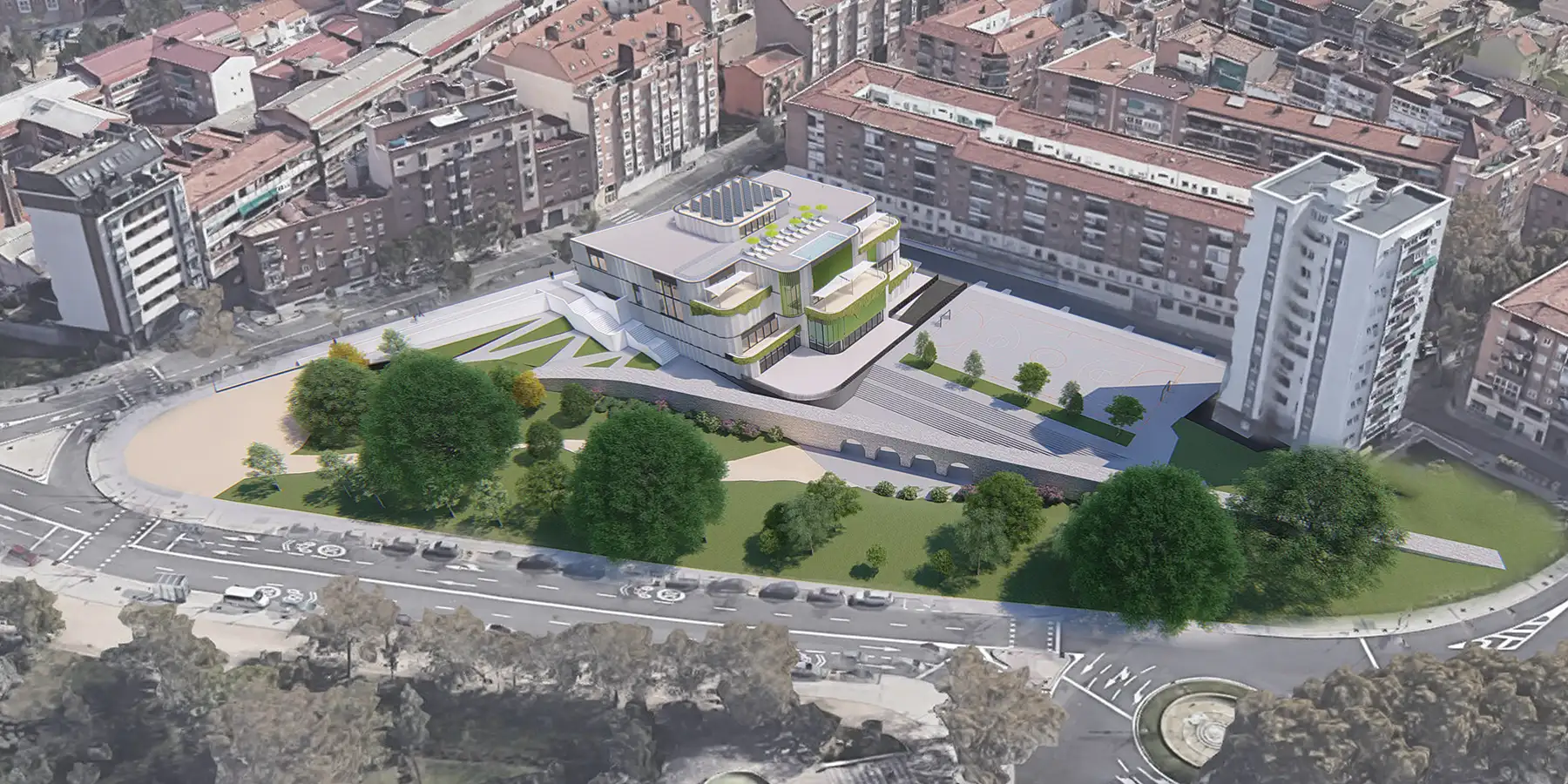 Vista aérea instalaciones