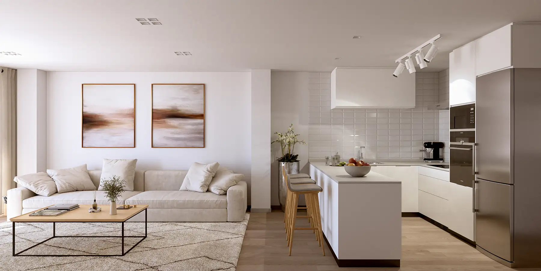 Estrecha San Andres Salon Cocina